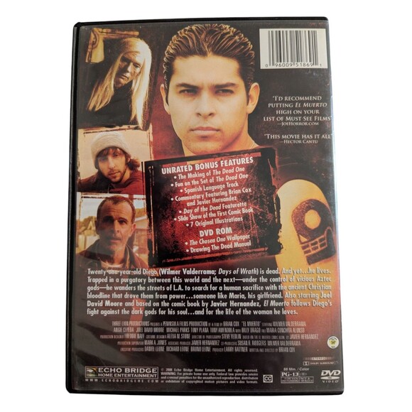 El Muerto DVD Horror Wilmer Valderrama Tony Plana Widescreen Purgatory Sacrifice - Picture 2 of 3
